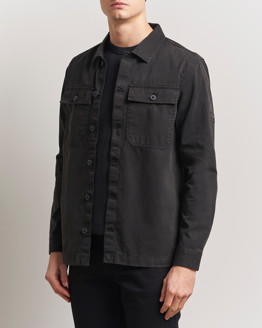 Herre | Skjorter | Barbour International | Arlo Cotton Overshirt Black