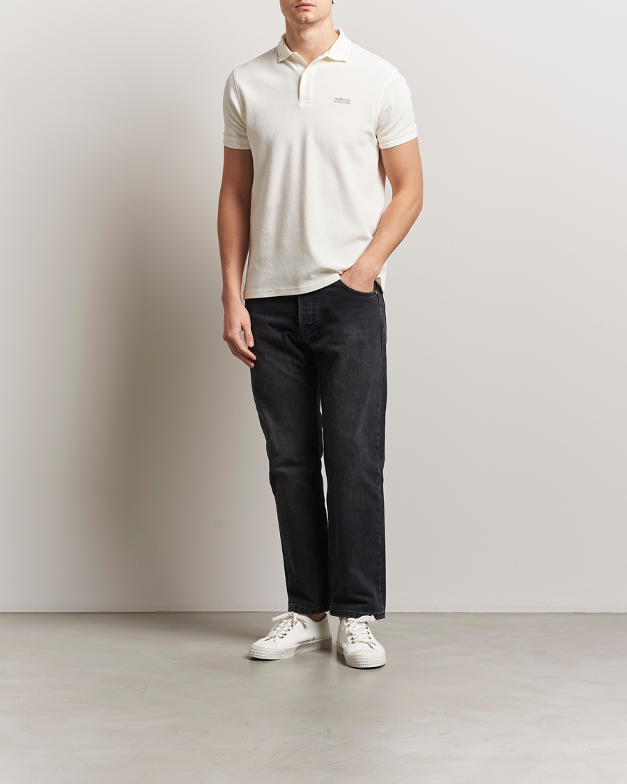 Herre | Polotrøjer | Barbour International | Charlie Textured Polo Whisper White