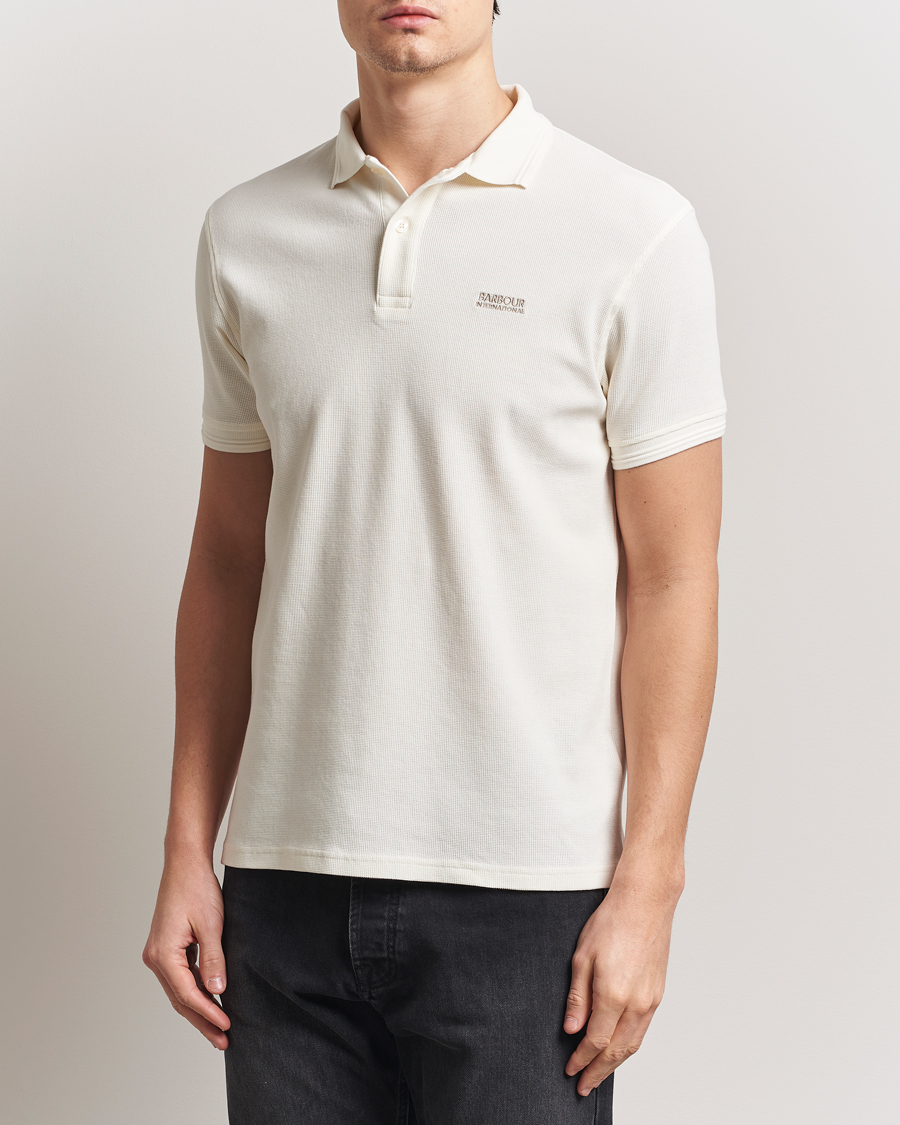 Herre | Polotrøjer | Barbour International | Charlie Textured Polo Whisper White