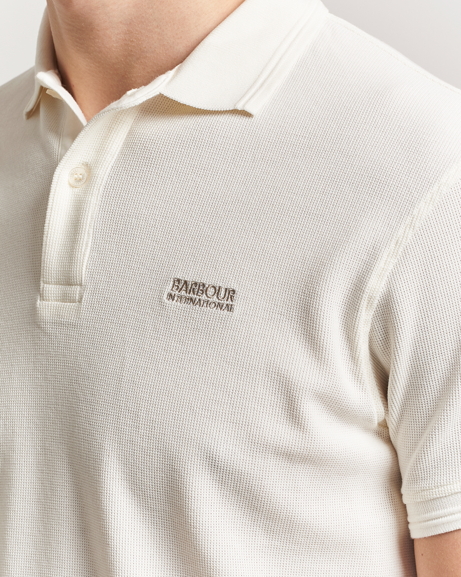 Herre | Polotrøjer | Barbour International | Charlie Textured Polo Whisper White