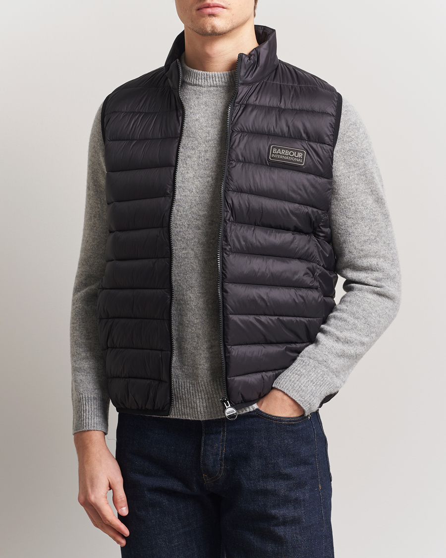Herre | Jakker | Barbour International | Trer Reed Puffer Gilet Black