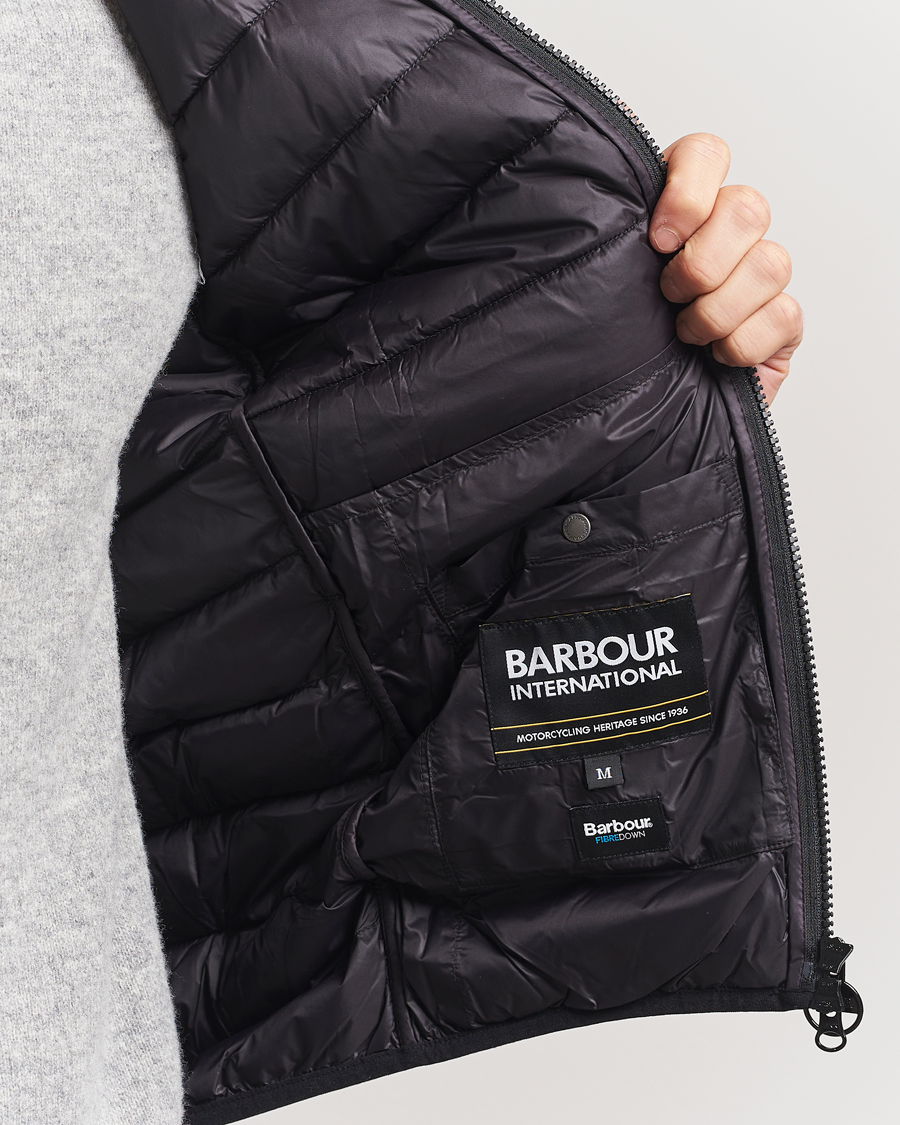 Herre | Jakker | Barbour International | Trer Reed Puffer Gilet Black