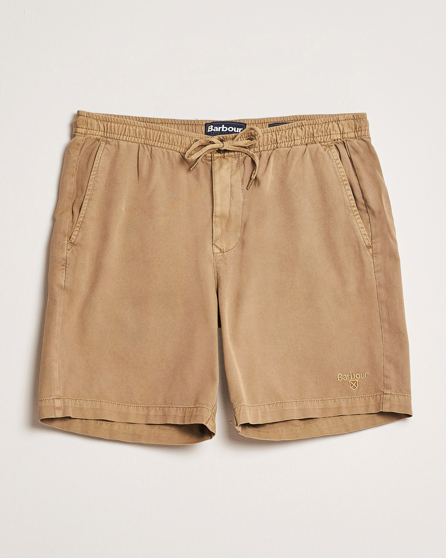 Herre | Shorts | Barbour Lifestyle | Washed Oxford Relaxed Shorts Washed Stone