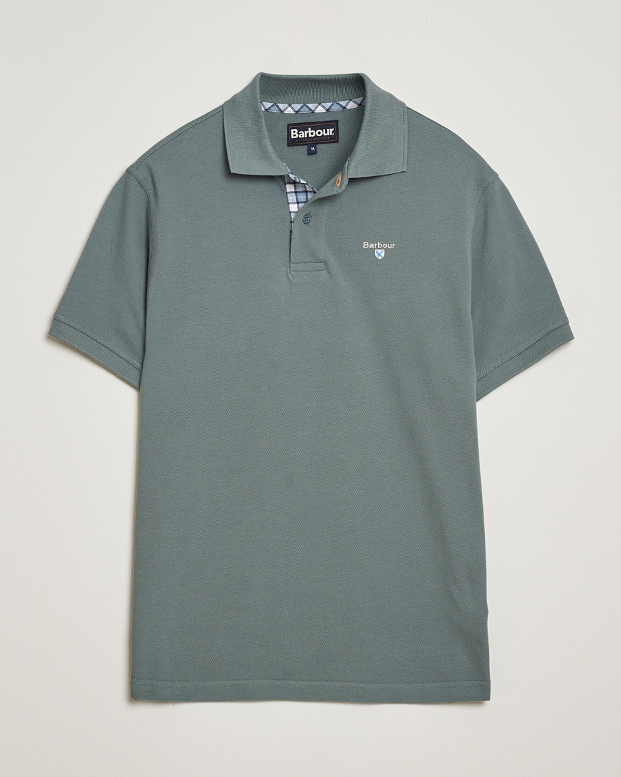 Herre | Polotrøjer | Barbour Lifestyle | Tartan Pique Polo Vintage Teal