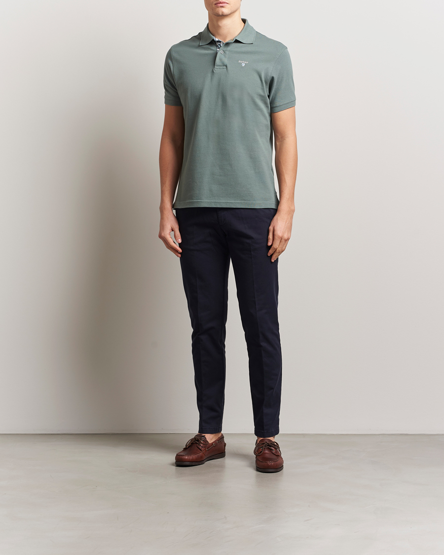 Herre | Polotrøjer | Barbour Lifestyle | Tartan Pique Polo Vintage Teal