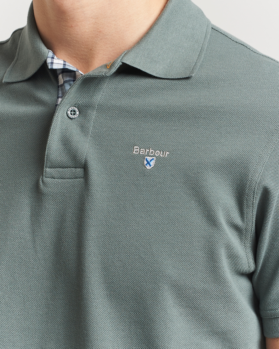Herre | Polotrøjer | Barbour Lifestyle | Tartan Pique Polo Vintage Teal