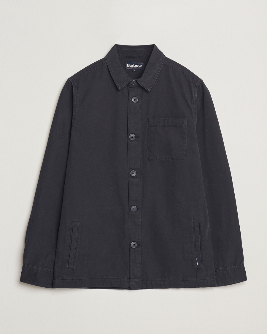 Herre | Skjorter | Barbour Lifestyle | Washed Cotton Overshirt Navy