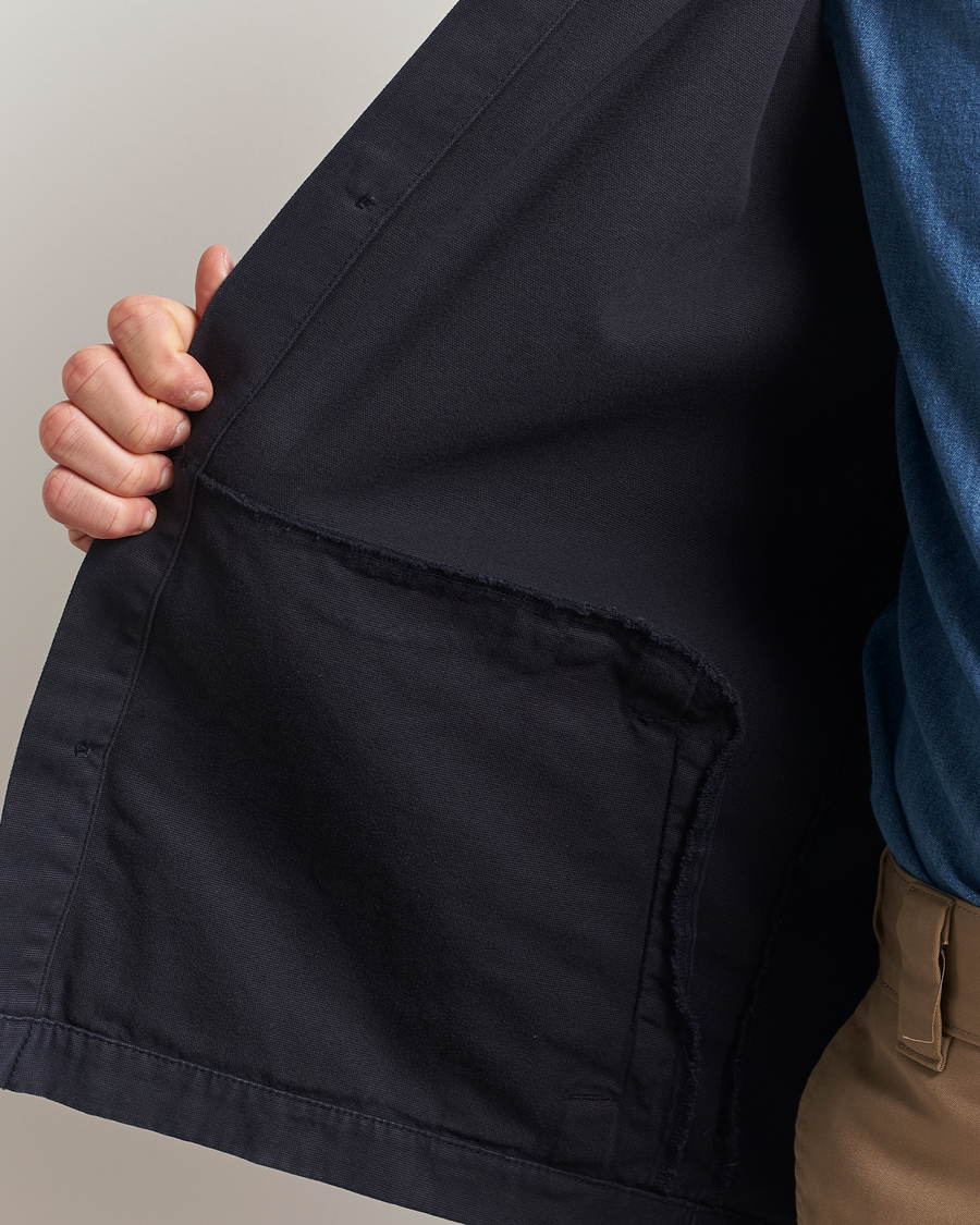 Herre | Skjorter | Barbour Lifestyle | Washed Cotton Overshirt Navy