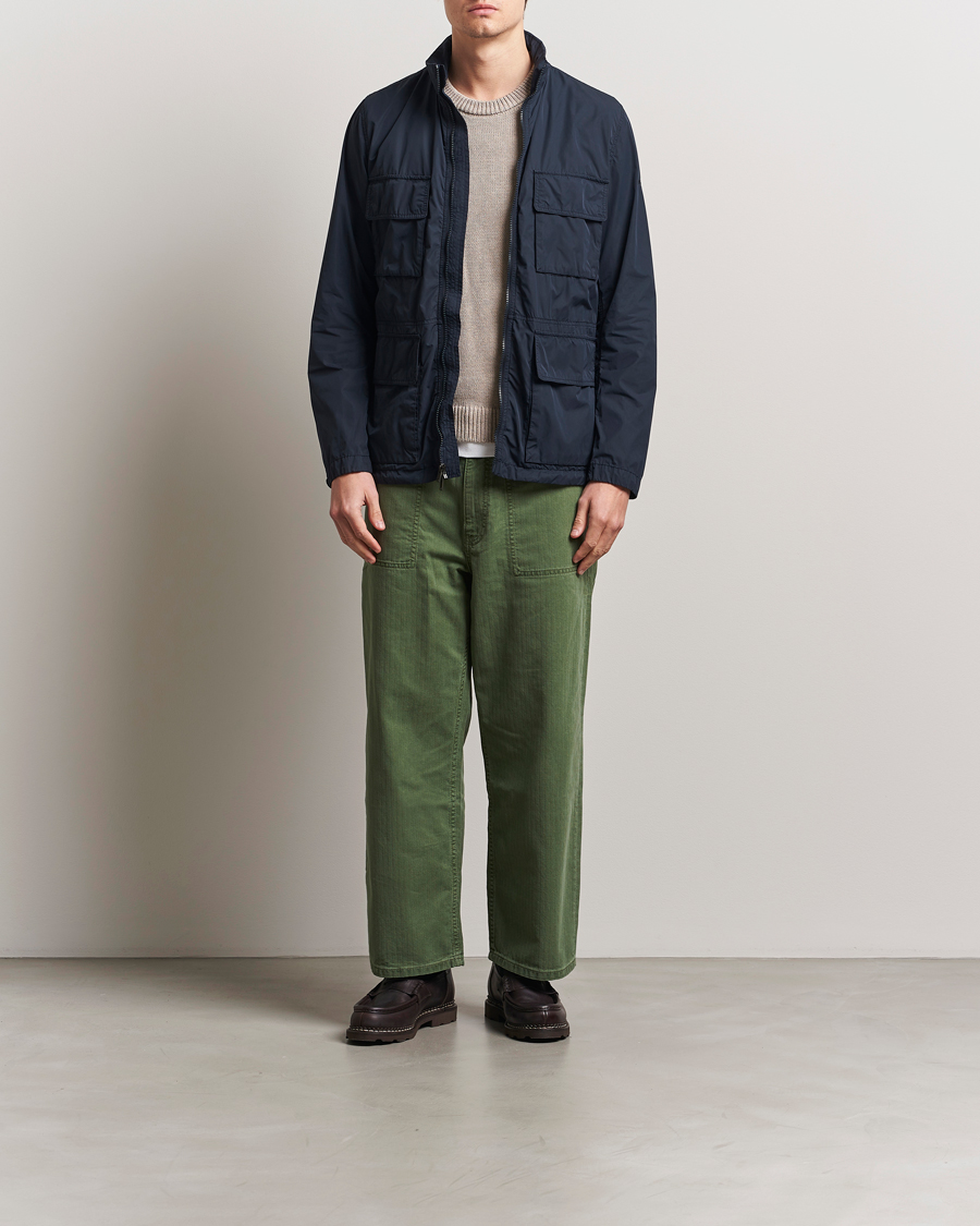 Herre | Jakker | Woolrich | Urban Field Jacket Melton Blue