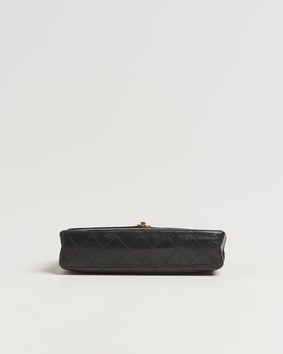 Herre | Chanel Pre-Owned Matelassé Medium Double Flap Bag Black | Chanel Pre-Owned | Matelassé Medium Double Flap Bag Black