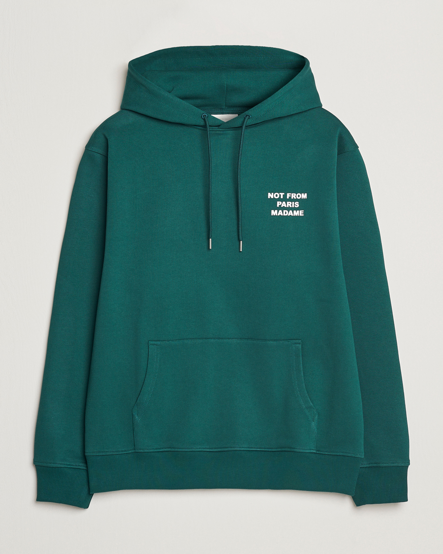 Herre | Trøjer | Drôle de Monsieur | Slogan Hoodie Dark Green