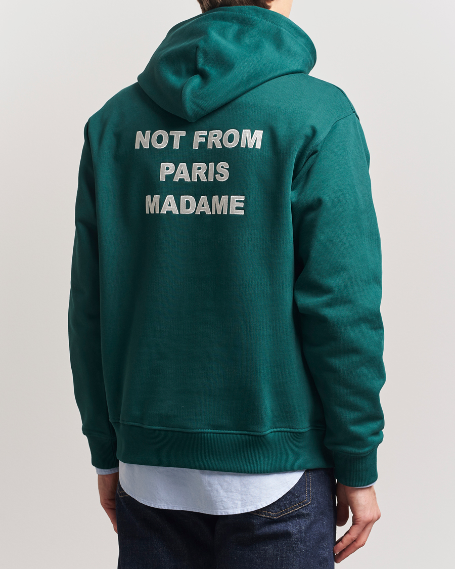 Herre | Trøjer | Drôle de Monsieur | Slogan Hoodie Dark Green