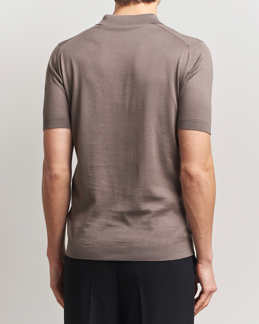 Herre | Polotrøjer | John Smedley | Adrian Slim Fit Sea Island Polo Beige Musk