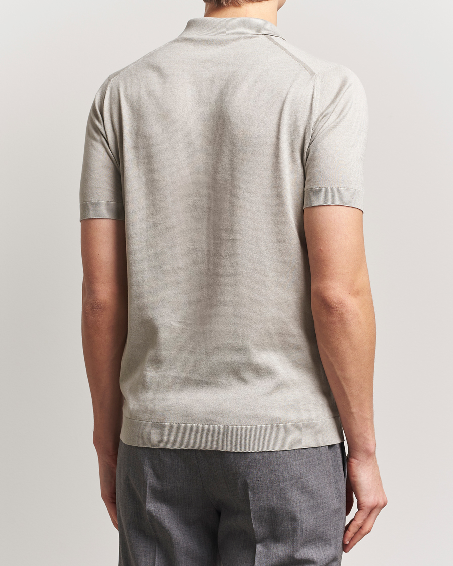 Herre | Polotrøjer | John Smedley | Adrian Slim Fit Sea Island Polo Parchment