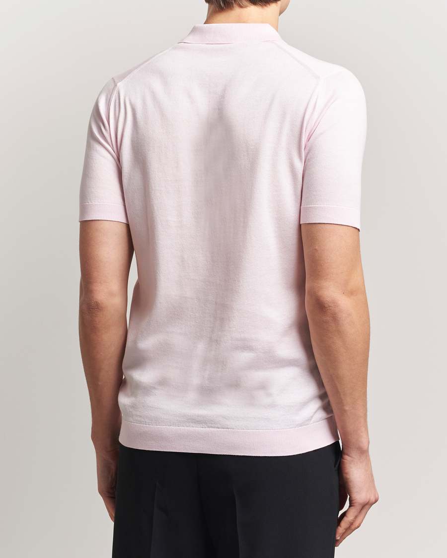 Herre | Polotrøjer | John Smedley | Adrian Slim Fit Sea Island Polo Soft Pink