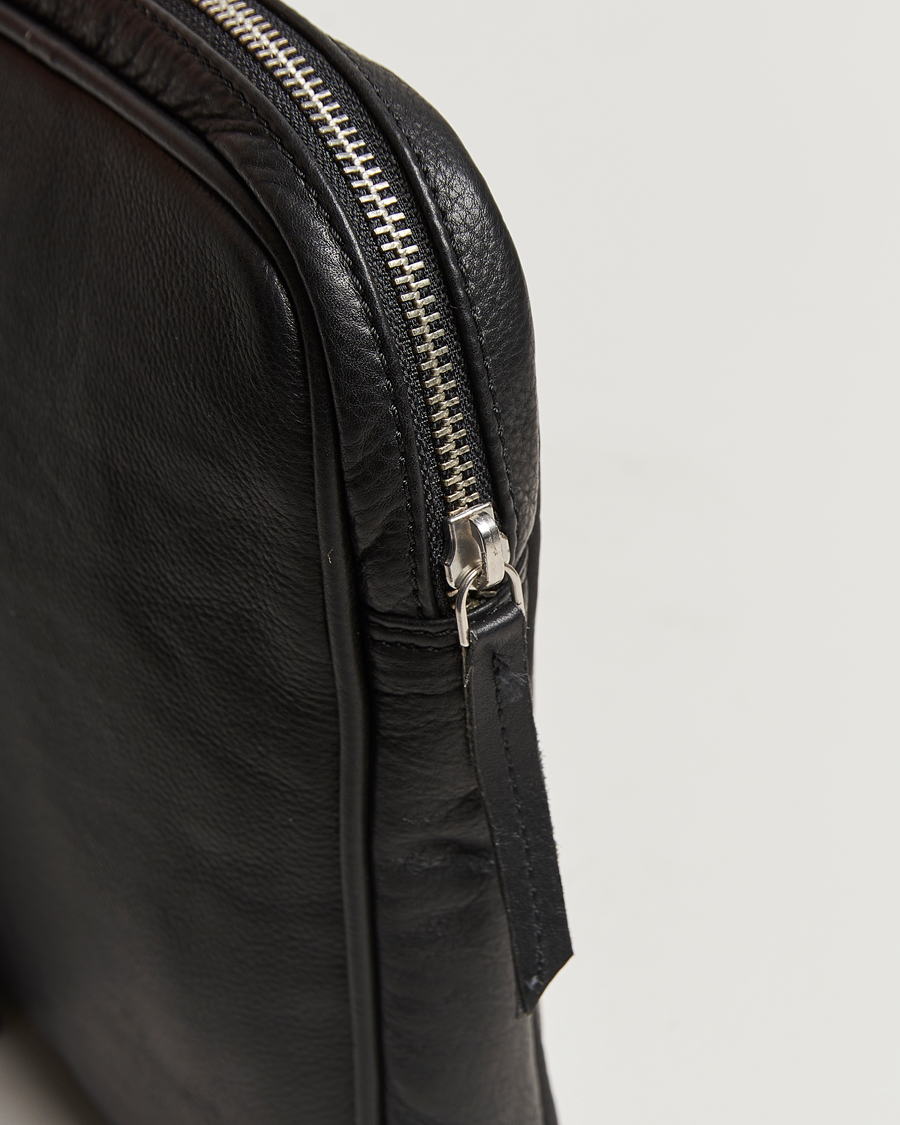 Herre | Tasker | LES DEUX | Leather Laptop Sleeve Black