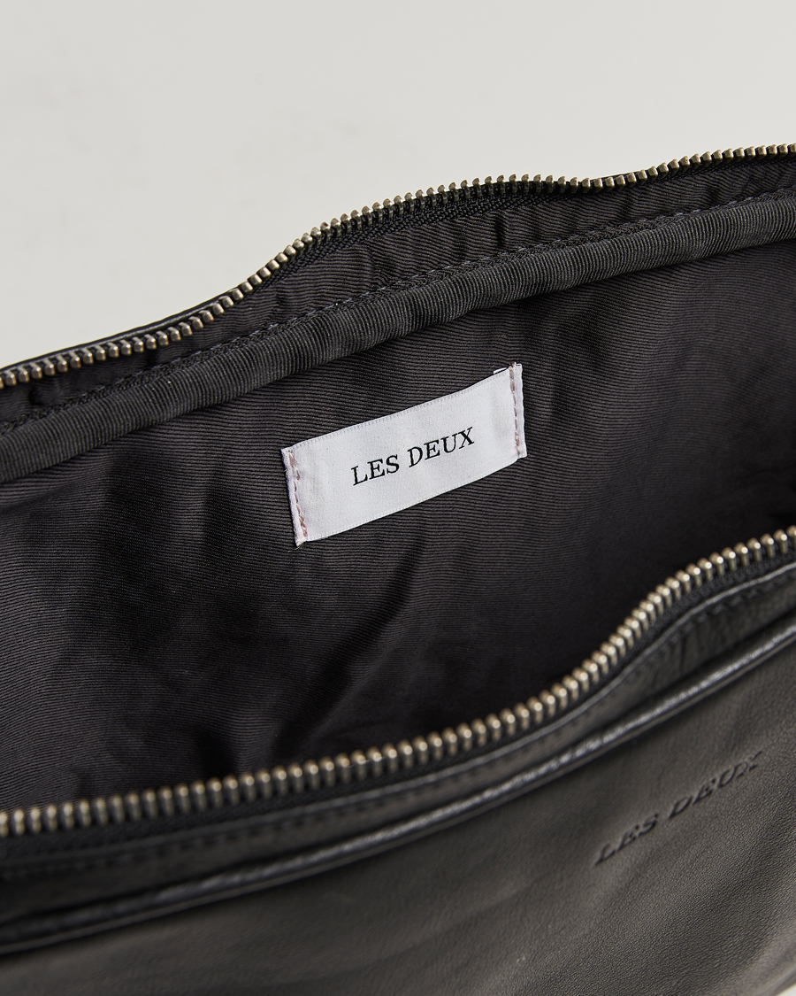 Herre | Tasker | LES DEUX | Leather Laptop Sleeve Black