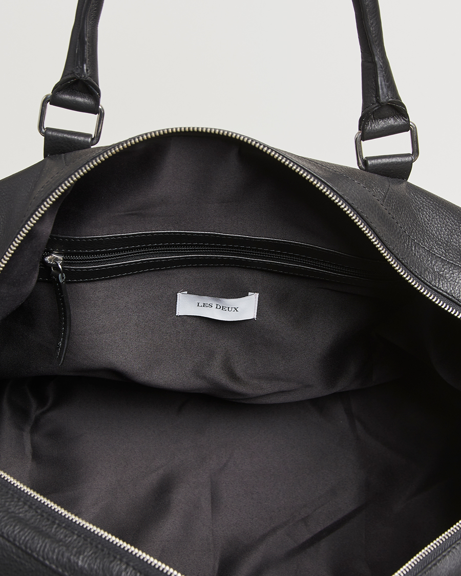 Herre | Tasker | LES DEUX | Leather Weekendbag Black