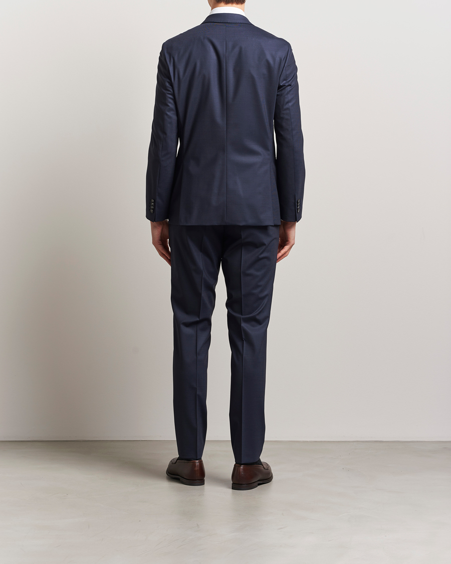 Herre | Jakkesæt | BOSS BLACK | Huge Wool Peak Lapel Suit Dark Blue