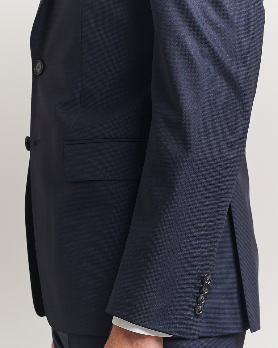 Herre | Jakkesæt | BOSS BLACK | Huge Wool Peak Lapel Suit Dark Blue