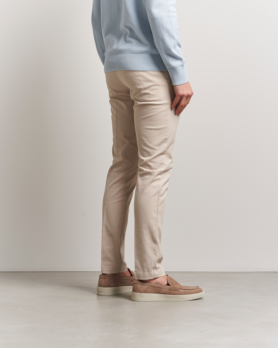 Herre | Bukser | BOSS BLACK | Kaito Structured Cotton Pants Light Beige
