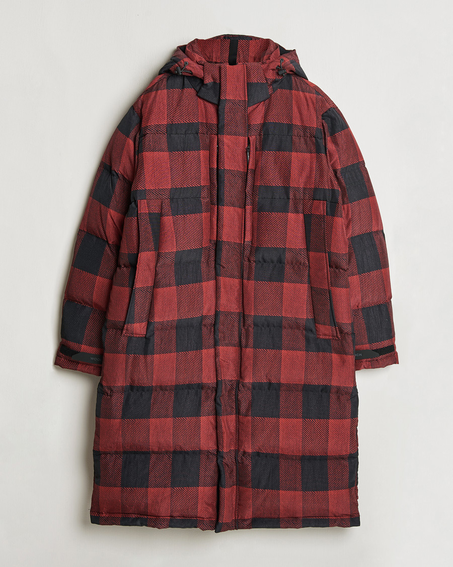 Herre | Jakker | Woolrich | Quilted Check Parka by Todd Snyder Red/Black