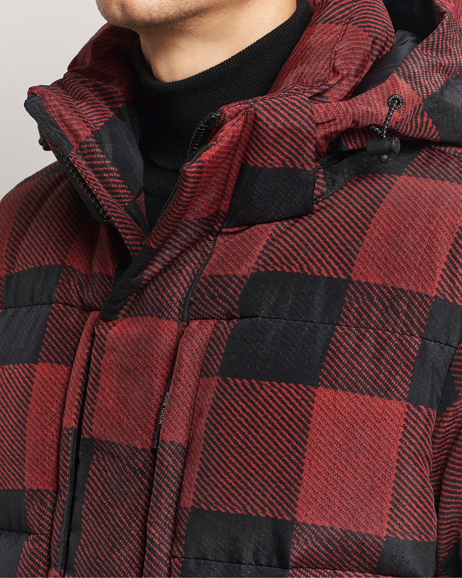 Herre | Jakker | Woolrich | Quilted Check Parka by Todd Snyder Red/Black