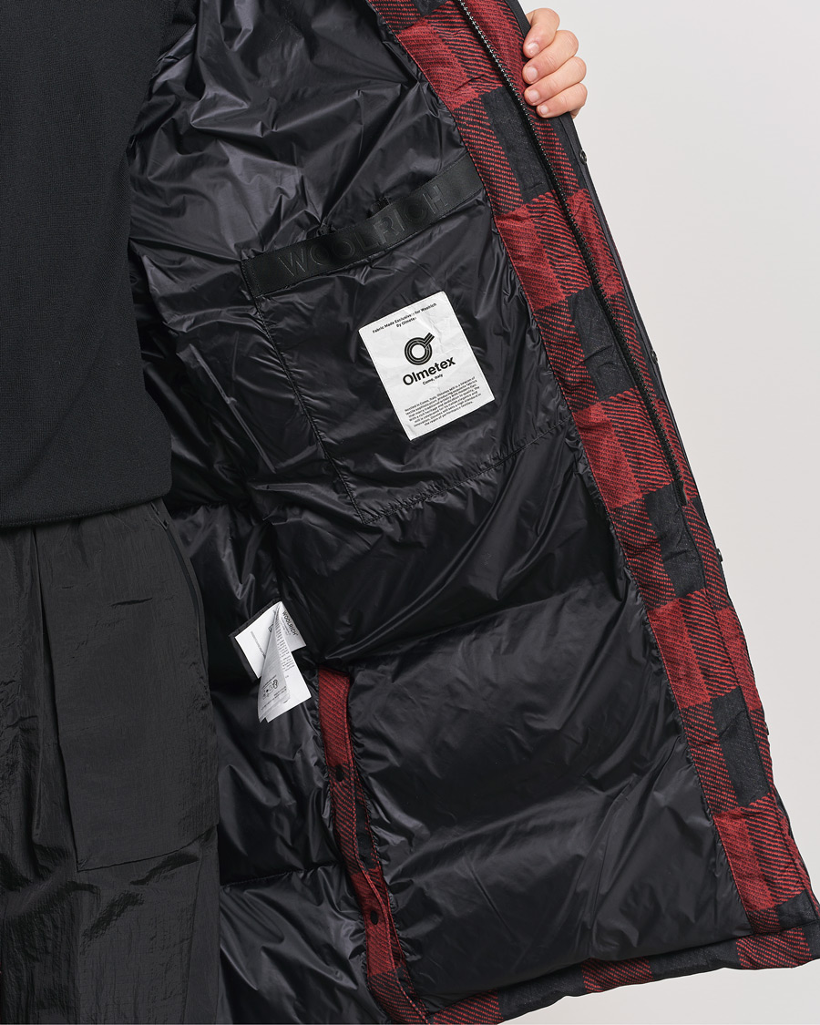 Herre | Jakker | Woolrich | Quilted Check Parka by Todd Snyder Red/Black