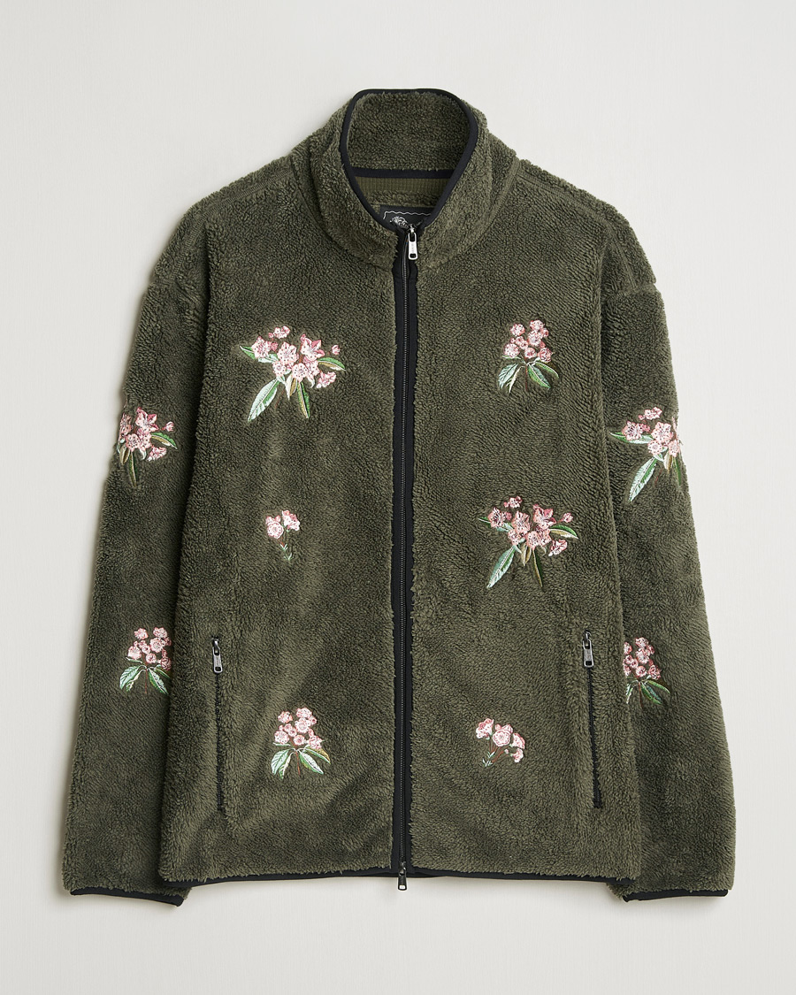 Herre | Trøjer | Woolrich | Sherpa Fleece Full Zip by Todd Snyder Green