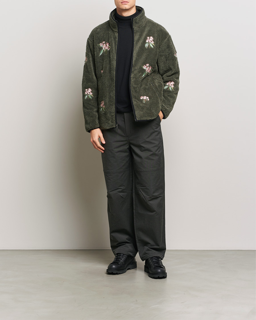 Herre | Trøjer | Woolrich | Sherpa Fleece Full Zip by Todd Snyder Green