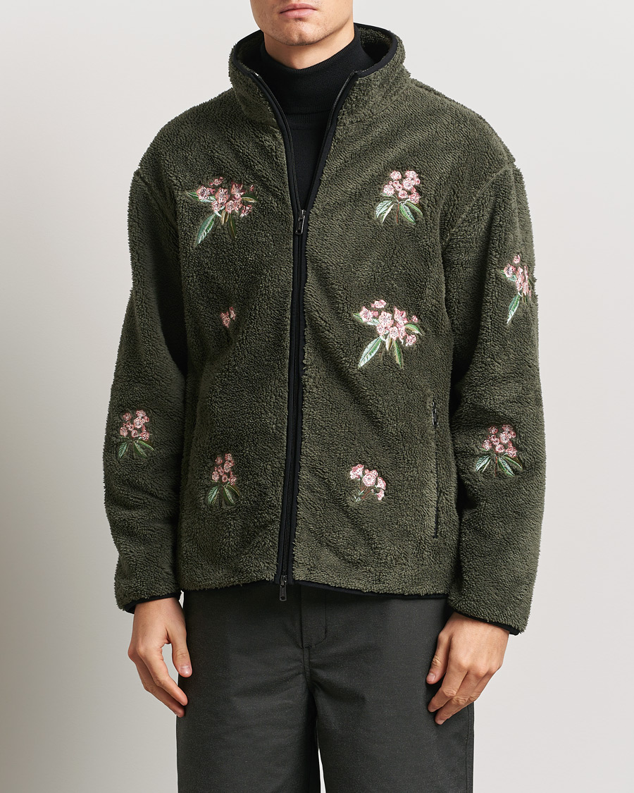 Herre | Trøjer | Woolrich | Sherpa Fleece Full Zip by Todd Snyder Green