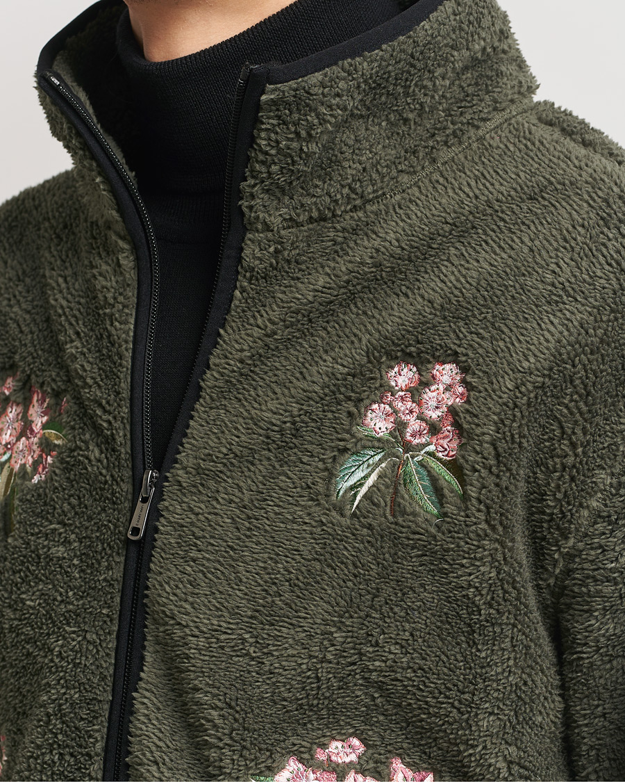 Herre | Trøjer | Woolrich | Sherpa Fleece Full Zip by Todd Snyder Green