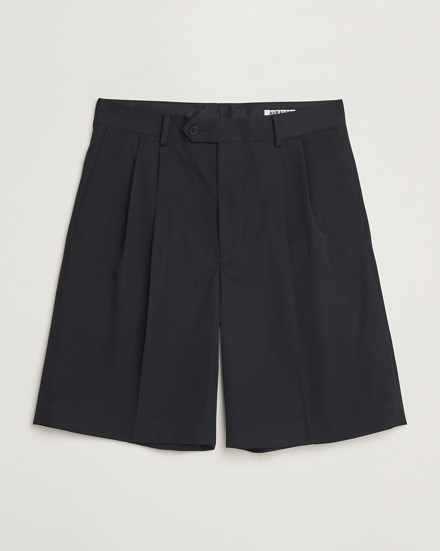 Herre | Shorts | Auralee | Light Wool Gabardine Shorts Black