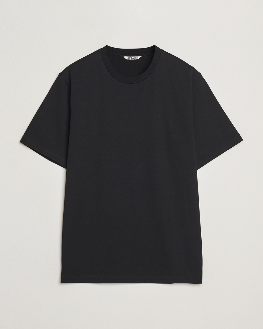 Herre | T-Shirts | Auralee | Luster Plating T-Shirt Black