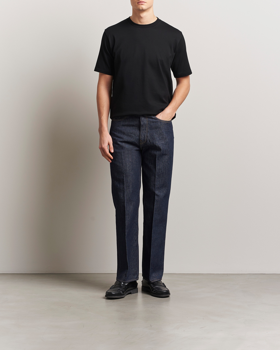 Herre | T-Shirts | Auralee | Luster Plating T-Shirt Black