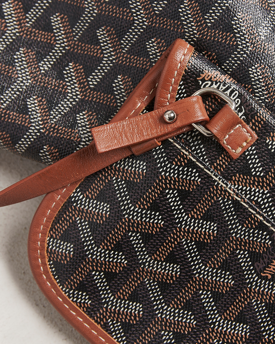 Herre | Goyard Pre-Owned Saint Louis PM Coated Canvas Tote Bag Brown | Goyard Pre-Owned | Saint Louis PM Coated Canvas Tote Bag Brown