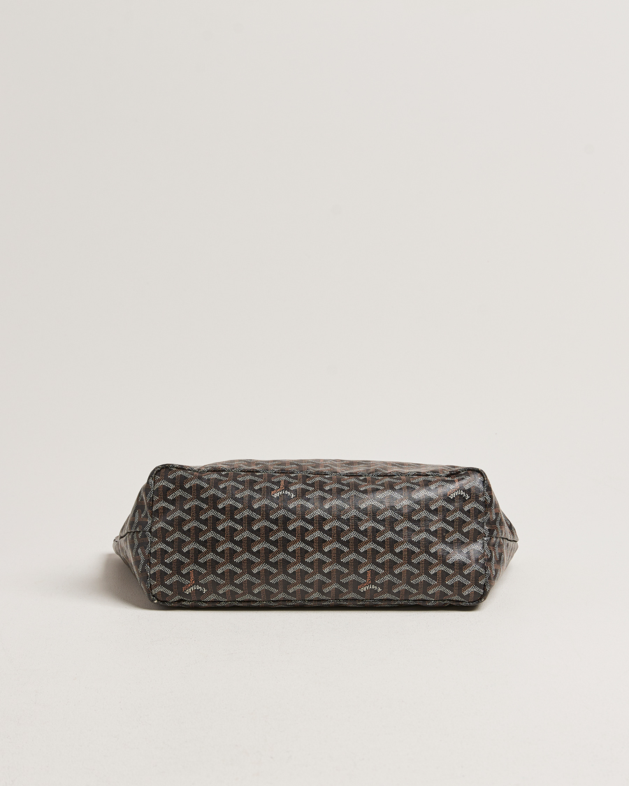 Herre | Goyard Pre-Owned Saint Louis PM Coated Canvas Tote Bag Black | Goyard Pre-Owned | Saint Louis PM Coated Canvas Tote Bag Black
