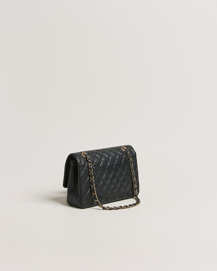 Herre | Chanel Pre-Owned Classic Medium Double Flap Bag Black Caviar | Chanel Pre-Owned | Classic Medium Double Flap Bag Black Caviar