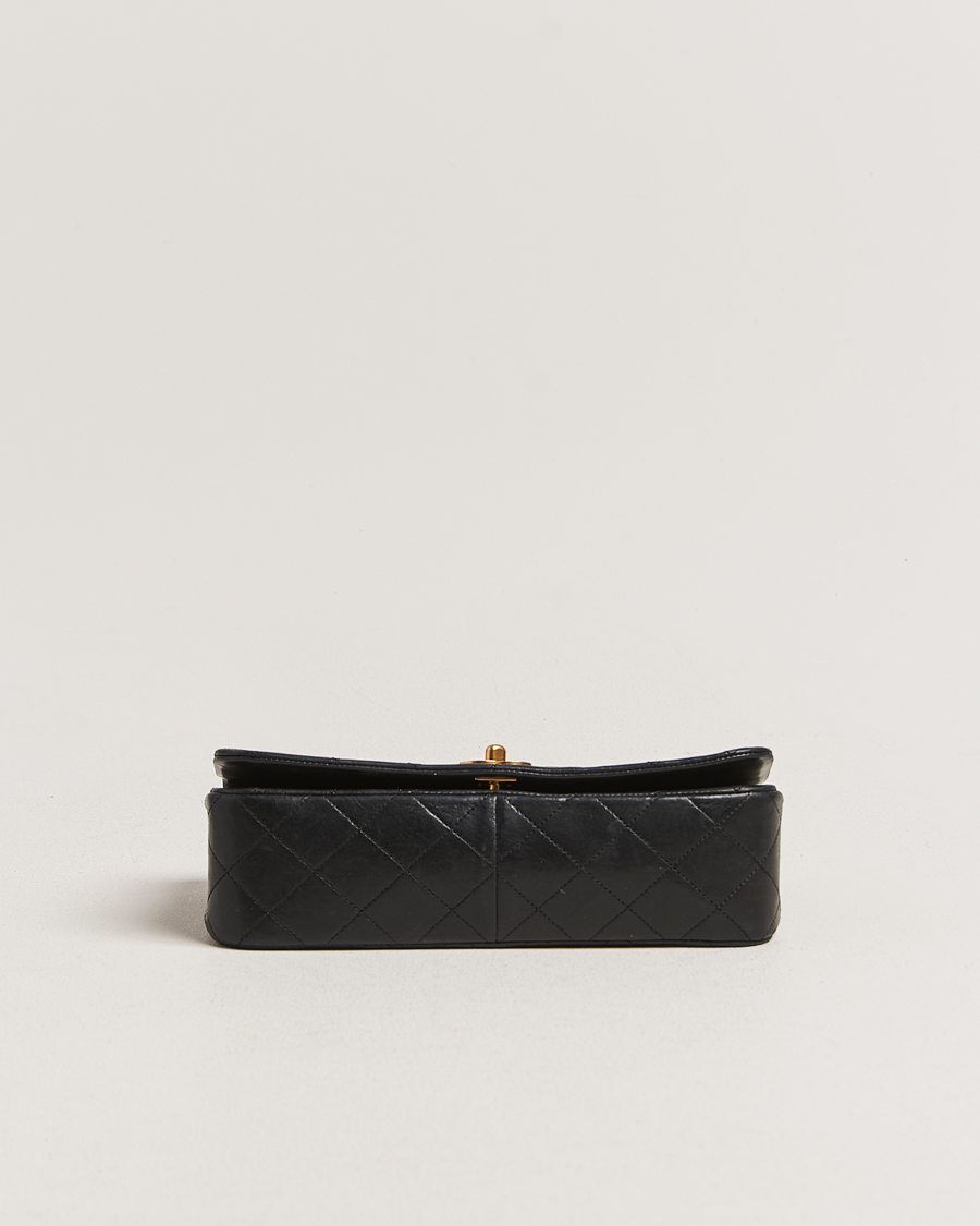 Herre | Chanel Pre-Owned Matelassé Single Full Flap Bag Black | Chanel Pre-Owned | Matelassé Single Full Flap Bag Black