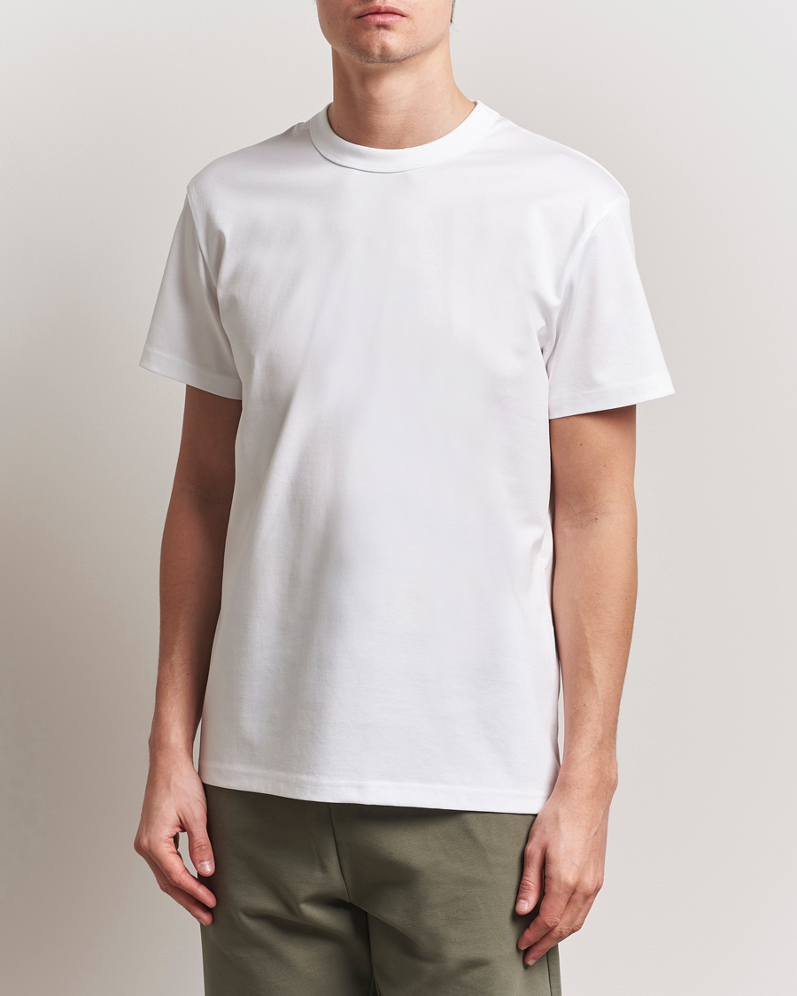 Herre | T-Shirts | Bread & Boxers | Pima Cotton Crew Neck T-Shirt White