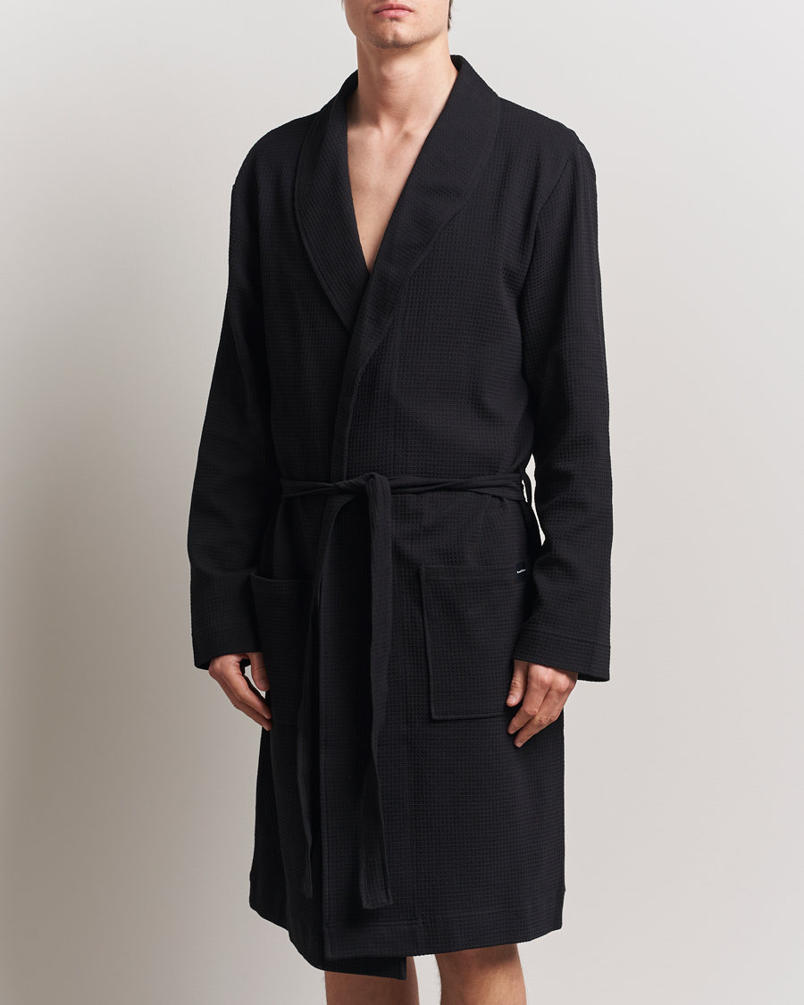 Herre | Pyjamas & Morgenkåber | Bread & Boxers | Waffle Robe Black