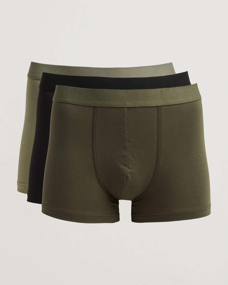 Herre | Undertøj | Bread & Boxers | 3-Pack Boxer Brief Khaki/Green/Black