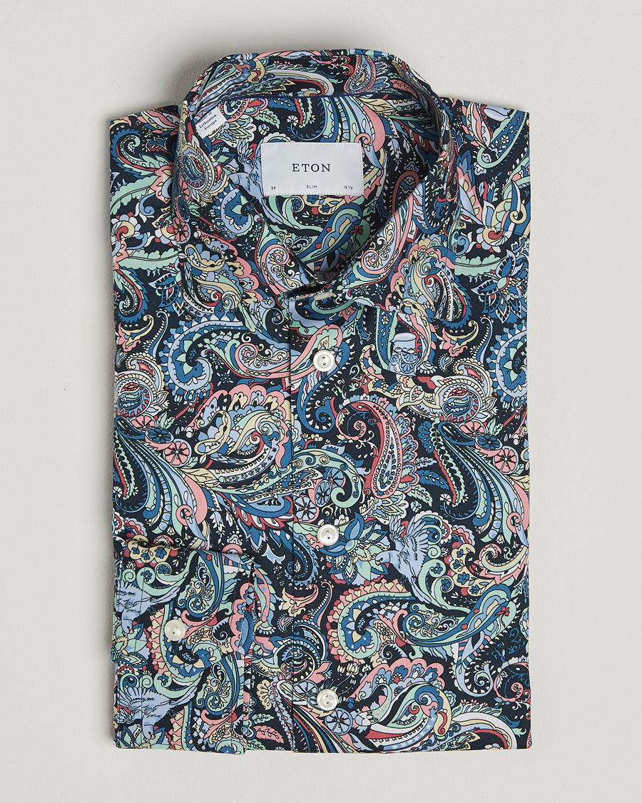 Herre | Skjorter | Eton | Slim Fit Signature Twill Printed Shirt Multi