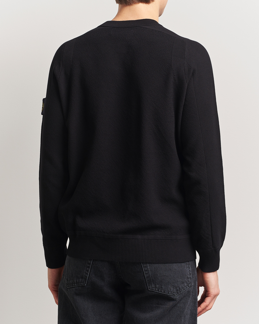 Herre | Trøjer | Stone Island | Micro Stitch Organic Cotton Crew Black