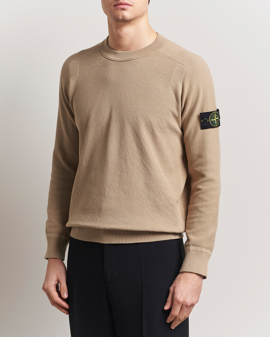 Herre | Trøjer | Stone Island | Micro Stitch Organic Cotton Crew Biscuit