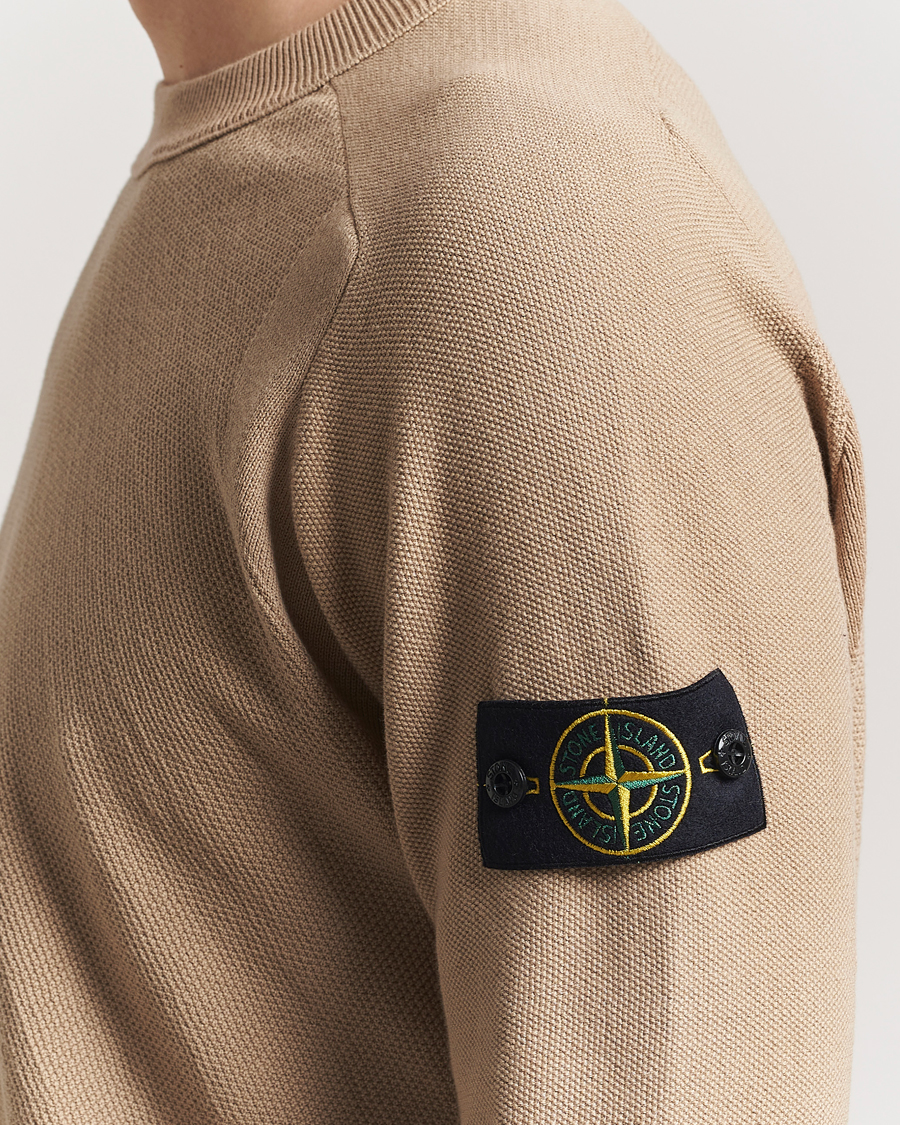 Herre | Trøjer | Stone Island | Micro Stitch Organic Cotton Crew Biscuit