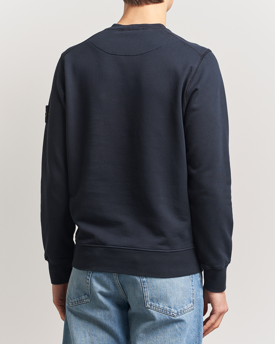 Herre | Trøjer | Stone Island | Garment Dyed Fleece Sweatshirt Navy Blue