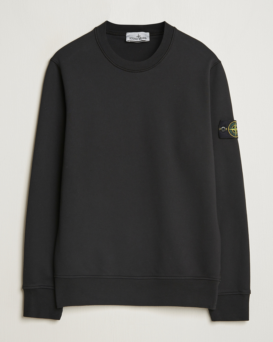 Herre | Trøjer | Stone Island | Garment Dyed Fleece Sweatshirt Black