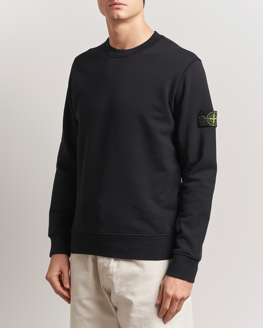 Herre | Trøjer | Stone Island | Garment Dyed Fleece Sweatshirt Black