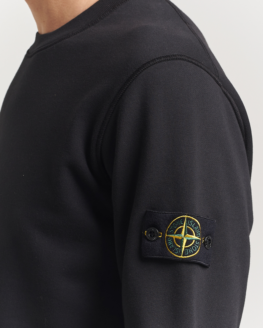 Herre | Trøjer | Stone Island | Garment Dyed Fleece Sweatshirt Black
